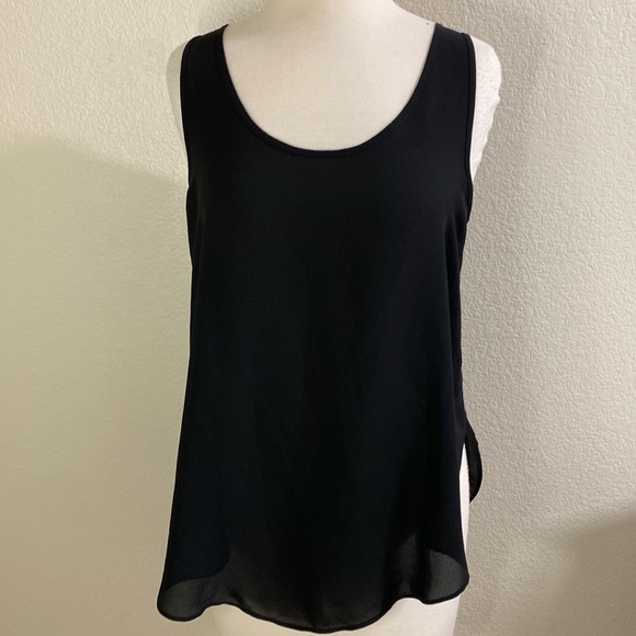 Banana Republic‎ Black Lightweight Crossback Layering Tank Top - Picture 1 of 4